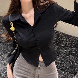 เสื้อเชิ้ตสีขาว ดีไซน์เล็กน้อย สวยเก๋ เหมาะกับทุกโอกาส
