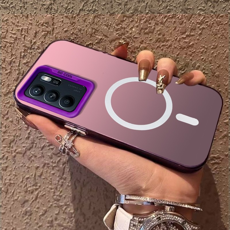 ปลอกoppo Reno 6 4g OPPO a16 OPPO Reno6 5Gเคสโทรศัพท์เคสแข็งTPUเคสโทรศัพท์แบบแข็งเคสกันกระแทกดีไซน์ใหม่ความงามไร้สายแม่เหล็กCYBSWX01