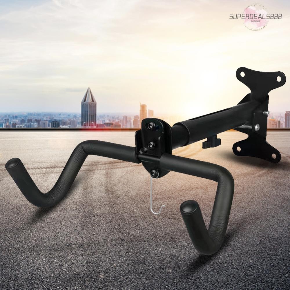 Bike Rack Wall Hook Bike Wall Hanger ชั้นวางปั่นจักรยานแบบพับได้สําหรับ Home Space Saving [SuperDeal