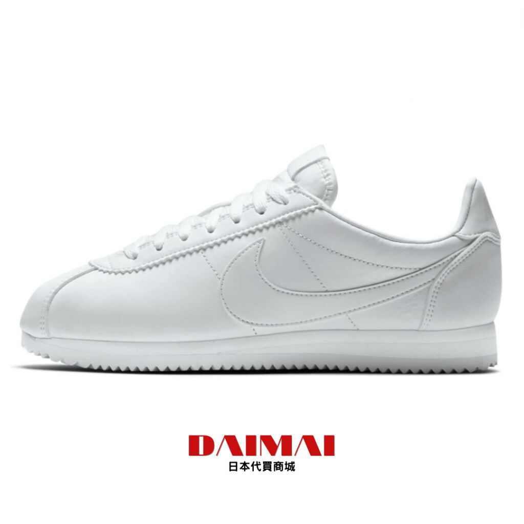 NIKE CORTEZ Leather หนังสีขาวรองเท้าสีขาวรองเท้า Forrest Gump รองเท้าทำงานรองเท้าพยาบาลรองเท้าลำลองร