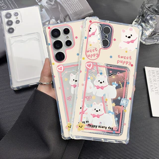 TPU ที่ใส่บัตรเคส For Samsung S24 Ultra A55 A56 5G A36 A26 S24 FE A16 A35 A52 A54 A22 A34 A53 A15 A73 A05 A05S A06 A12