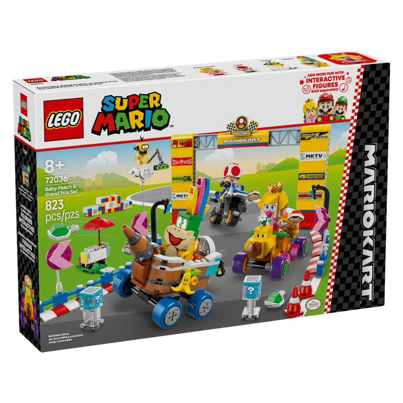LEGO Super Mario 72036 Mario Kart™ – Baby Peach & Grand Prix Set