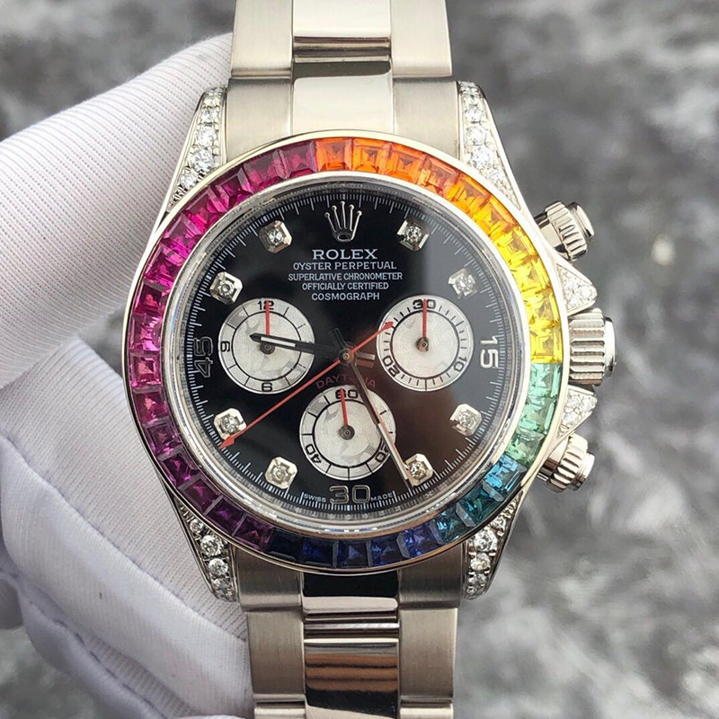 Rolex Rolex Daytona Series116509Rainbow Circle Diamond Scale Chronograph Mechanical Mens Watch 40MM