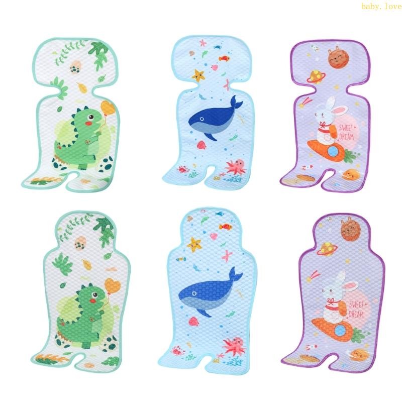 Dasbsug Baby Pushchair ที่นั่ง Cooling Cushions รถเข็นเด็กฤดูร้อนที่นั่ง Liners Universal Pram เบาะ Cooling Pad Brea
