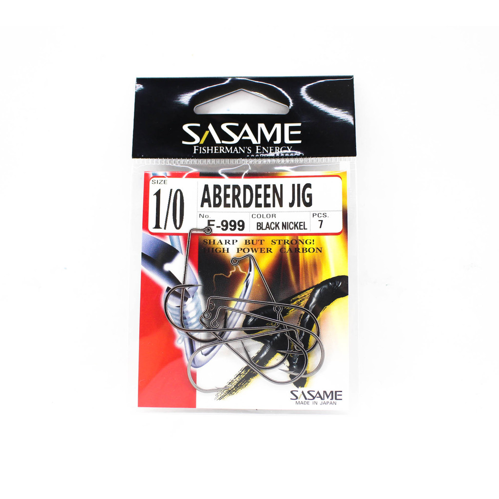 Sasame F-999 Aberdeen Jig Hook ขนาด 1/0 (7349)