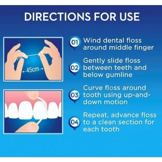 Oral-B Super floss 50 pre cut stands ออรัล-บี ไหมขัดฟัน ซูเปอร์ฟลอส 50 เส้น