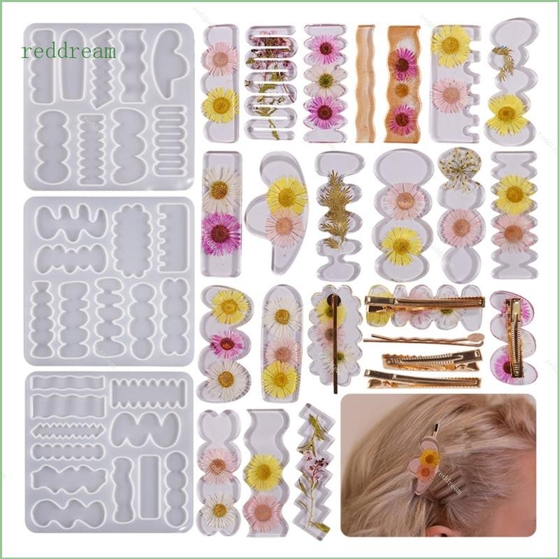 Redd กิ๊บติดผมซิลิโคนไม่สม่ําเสมอ Barrette เครื่องประดับ Mould สําหรับวาเลนไทน์