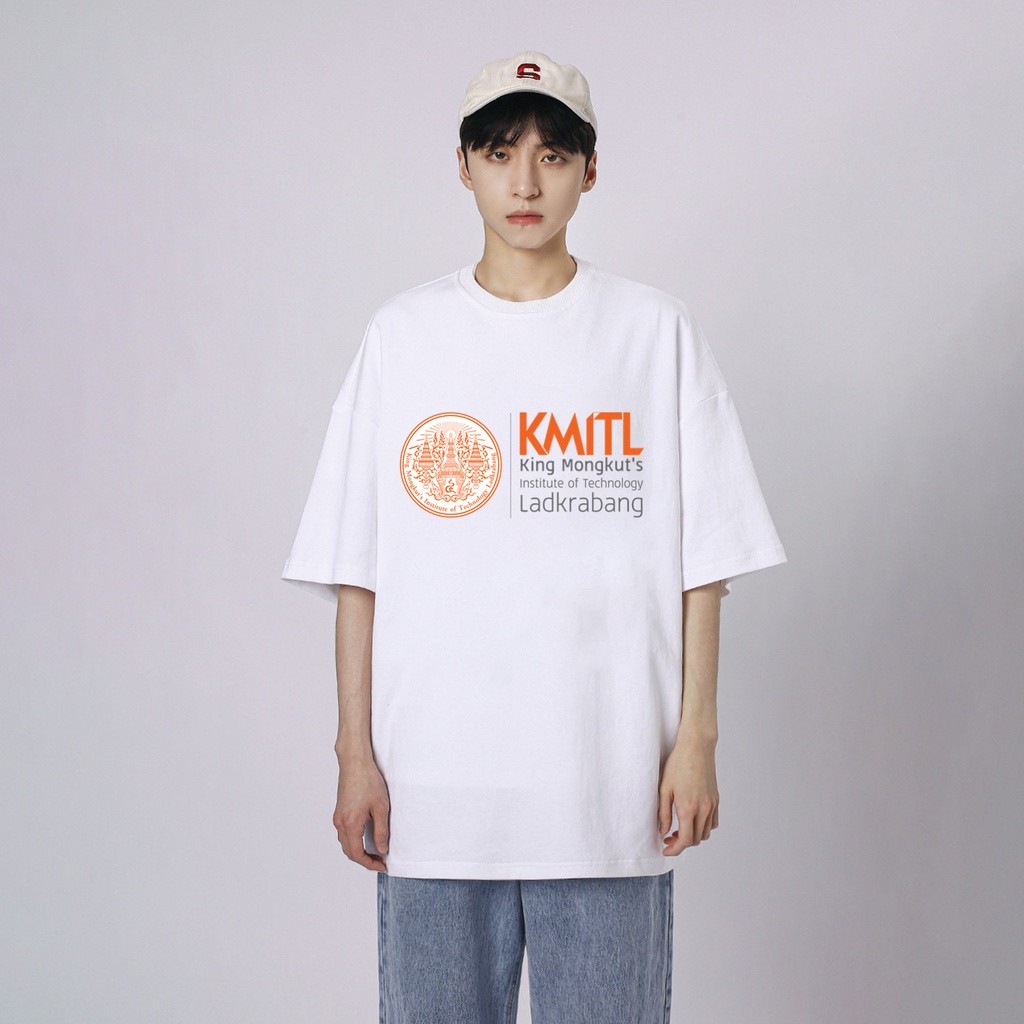 เสื้อยืดแขนสั้น สจล.ลาดกระบัง โลโก้มหาวิทยาลัย