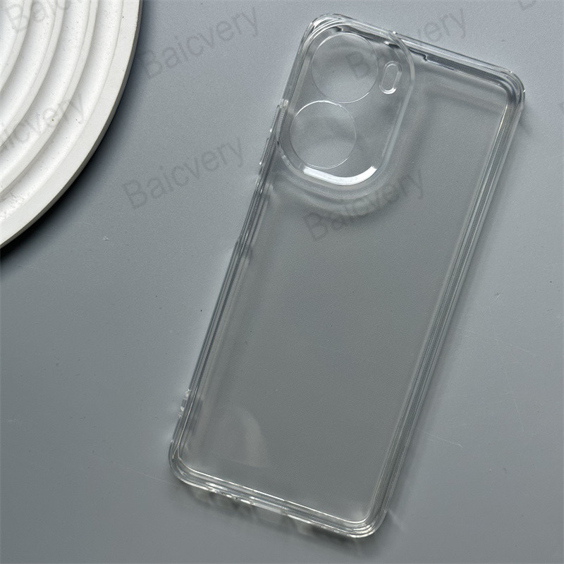 ปลอกสําหรับ ZTE Nubia Neo 5G / Nubia Neo 2 Z2352N Shock Proof Non-Slip โปร่งใสสีดํา Clear Soft TPU ซิลิโคนปกหลัง