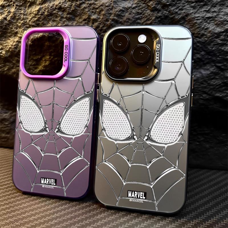 COD เคส iphone 11 13 12 14 15 16 Pro MAX X XR XSMAX 14 15 16 Plus 7Plus Cool Spider เคสโทรศัพท์คู่รักหรูหราทันสมัย ราคา ถูกที่สุด ดีลบีเคเค แกลเลอรีภาพที่ 3