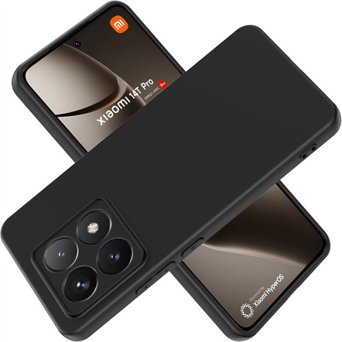 XIAOMI MI 14T / MI 14T PRO Matte Case Slim Matte Slim Fit Case - MI 14T PRO, TPU BLACK