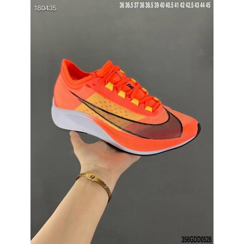 Nike Zoom Fly 3 0AKT สีส้มแดง