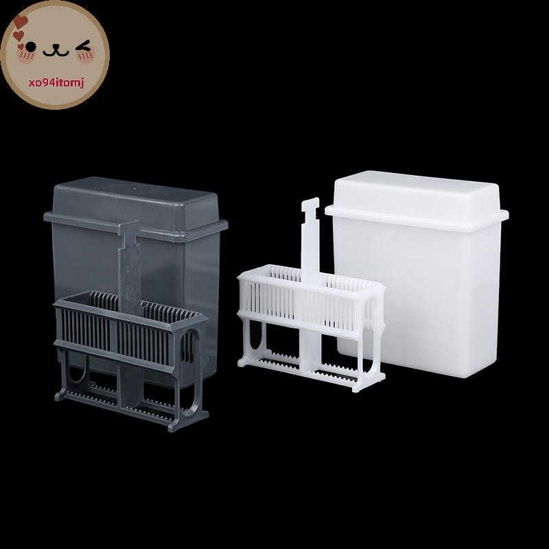 Xotomj 24 Slots Staining Jar Rack สําหรับกล้องจุลทรรศน์สไลด์,Slides Staining Rack ชุดจาน TH