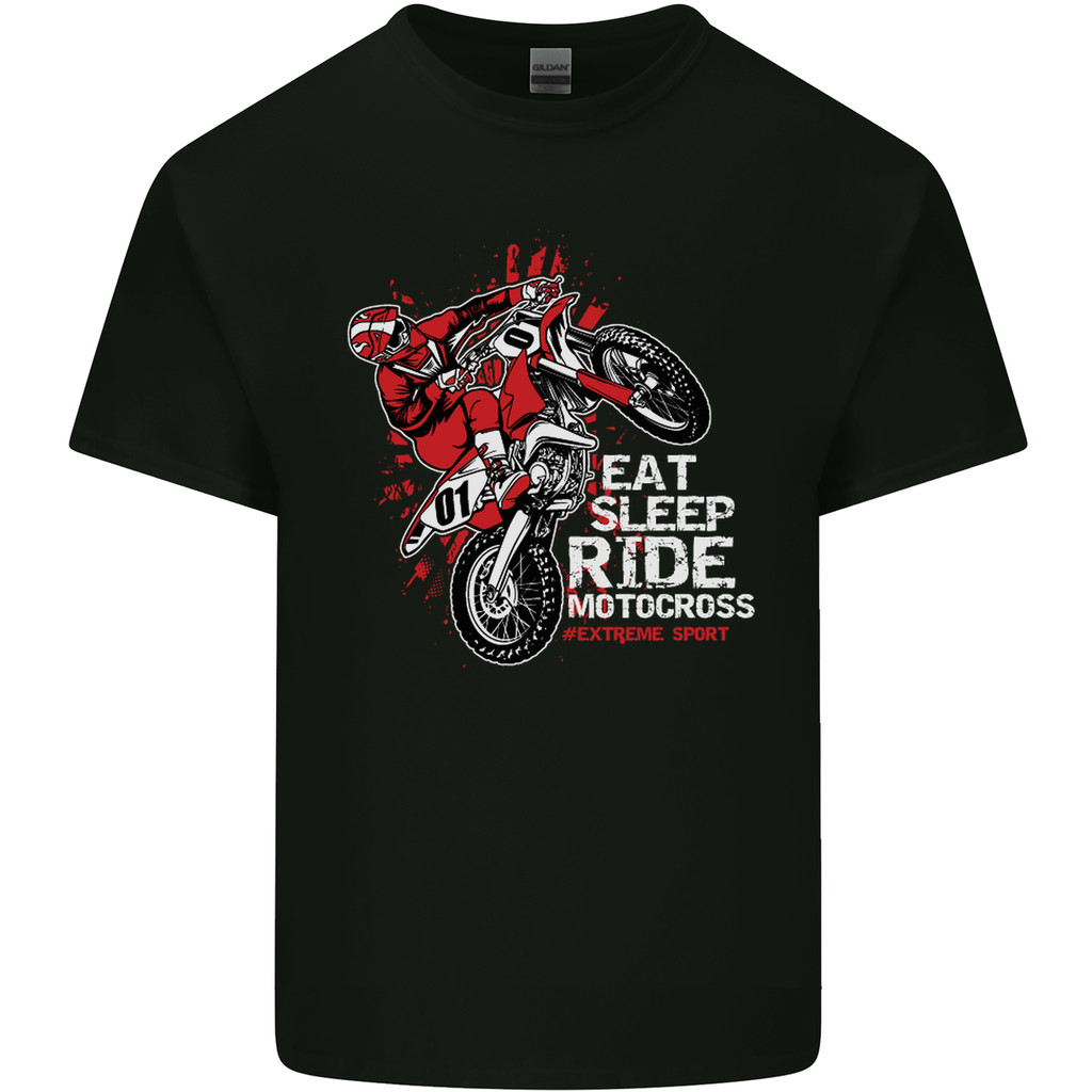 เสื้อยืด Eat Sleep Ride Motocross Dirt Bike Motox
