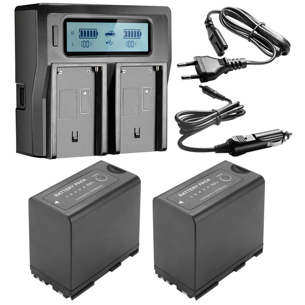 BP975 BP-975 7800MAh พร้อมแบตเตอรี่จอแสดงผล LED สำหรับ Canon EOS C100 C300 C500 ES420V XHA1 XL2 XM2 