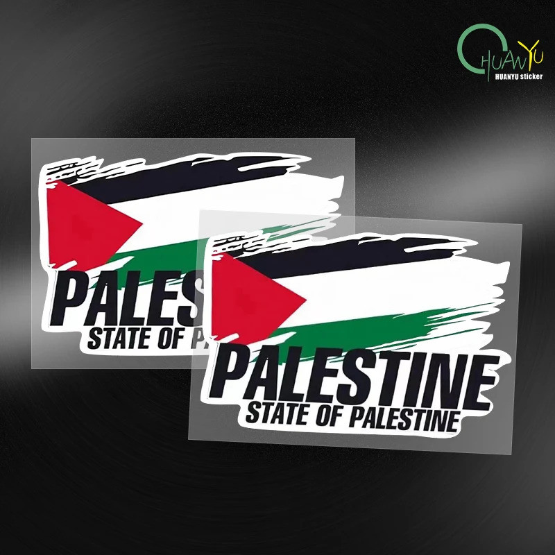 Palestine Flag Bumper Stickers Motorcycle Racing National Flag Off Road Decal World Peace Stickers
