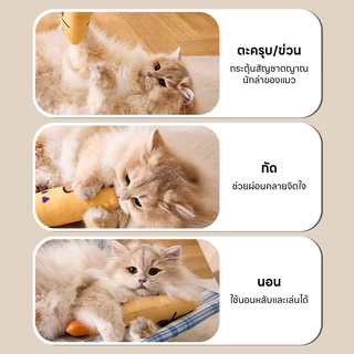 Doge&Orange พร้อมส่ง ตุ๊กตาปลาแคทนิป ของเล่นแมว ตุ๊กตาปลา ตุ๊กตาสอดไส้แคทนิป ช่วยให้อารมณ์ดี มีกระดิ่ง COD PU124