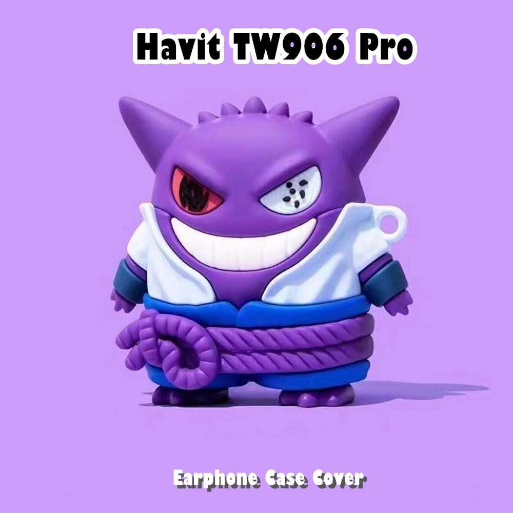 ขายร้อนFor Havit TW906 Pro Case Casing Soft Silicone Creative Cartoons Headphone Case Cover NO.3