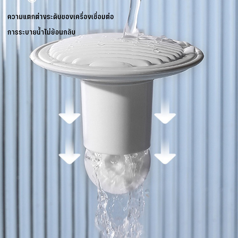 ตะแกรงกันกลิ่นซิลิโคน แผ่นปิดท่อระบายน้ำ ทนทานต้านการกัดกร่อน ป้องกันท่อตัน ใช้ห้องน้ำ ครัว - รูปที่ 3