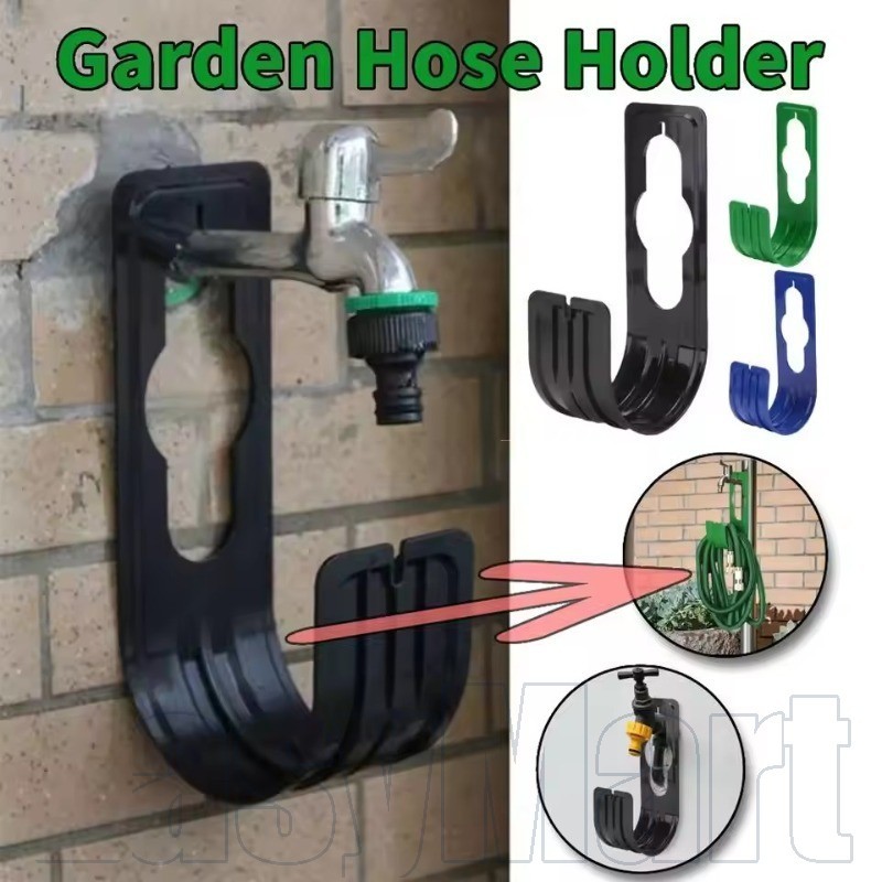 ท่อกลางแจ้ง Wall Organizer | ที่วางแร็คท่อน้ําพลาสติก หน้าท้อง สําหรับทําสวน/ฟาร์ม, โซลูชั่นการจัดเก็บป้องกันการพันกันพร้อมติดตั้งง่าย (1/3/5ชิ้น)