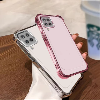SAMSUNG สําหรับSamsung A12 A22 4G 5Gเคสโทรศัพท์TPU 2025 กันกระแทกการออกแบบใหม่ขั้นสูงโปร่งใสเคสโทรศัพท์SZ12