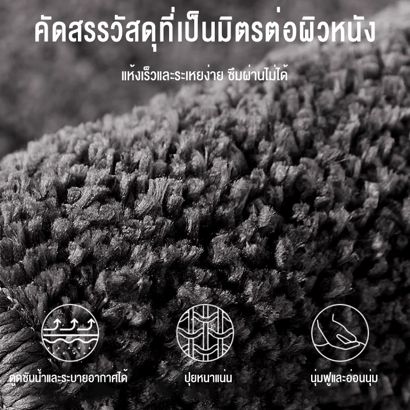 （ซื้อ 1 แถม 1 ）พรมปูพื้น 40x60cm ดูดซับน้ําได้ดี กันลื่น ผ้ากํามะหยี่ปะการัง สําหรับห้องน้ํา - รูปที่ 2