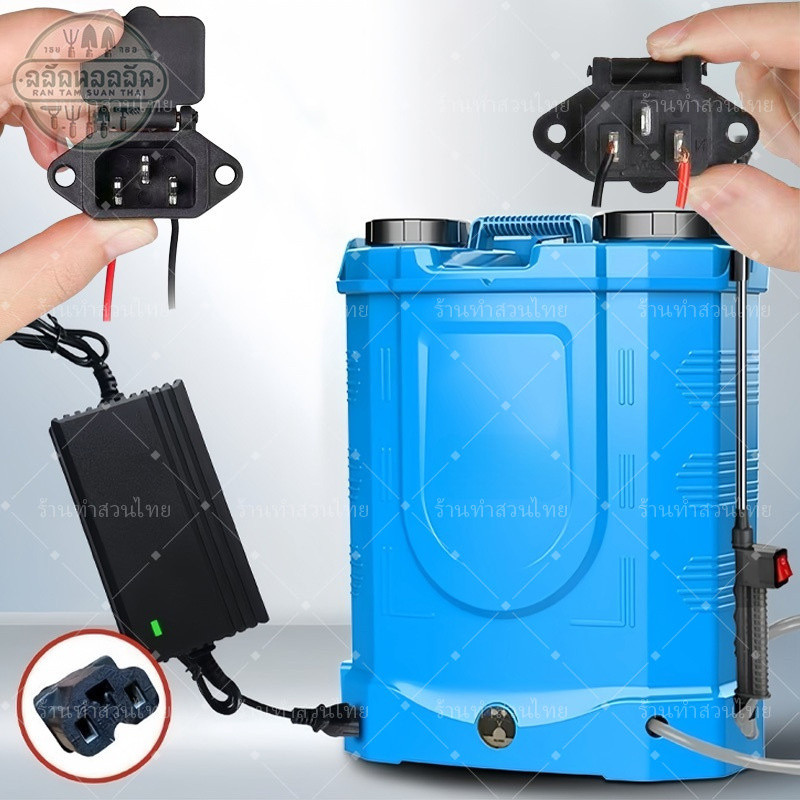 ที่ชาร์จแบต สายชาร์จเครื่องพ่นยาแบตเตอรี่ 12V 1.0แอมป์ ของเครื่องพ่นยาแบตเตอรี่(แบบเหลี่ยม) - รูปที่ 3