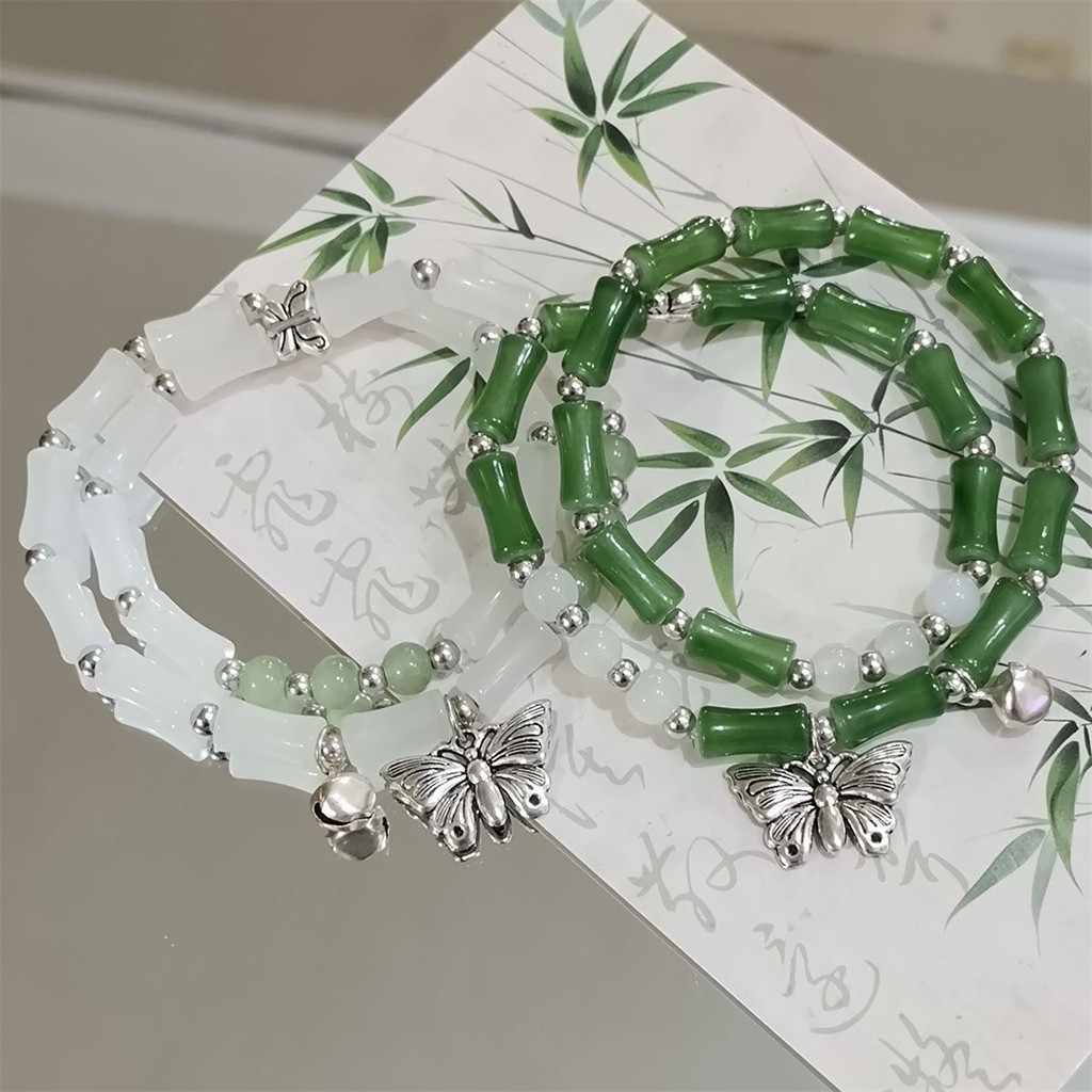 สร้อยข้อมือกระดิ่งผีเสื้อ สไตล์จีน พิเศษสำหรับนักเรียน ดีไซน์สวยงาม