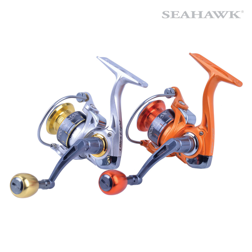 Seahawk Tron Max 500 แกนอลูมิเนียม CNC ➕ Line Lay Oscilation / รอกสปินนิ่งเบามาก
