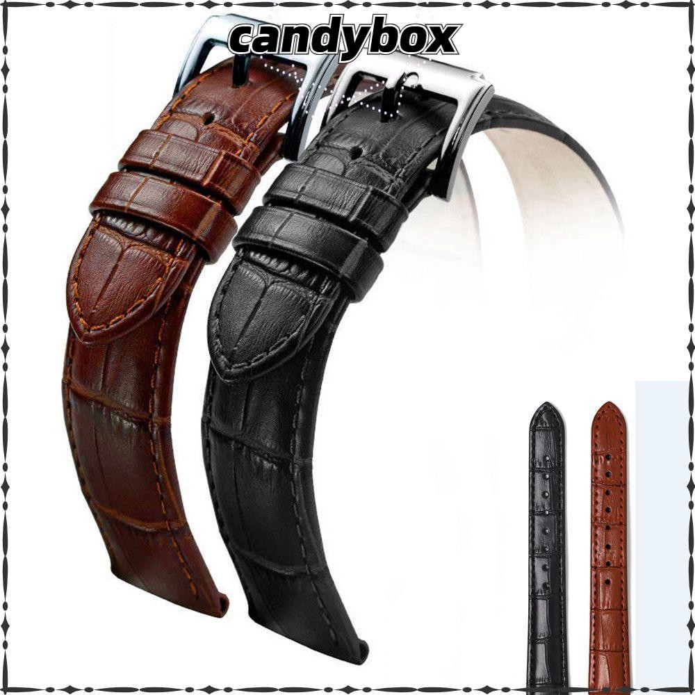 CANDYBOX 16mm 20mm 22mm สายนาฬิกา Universal หนังแท้ Vintage Sweatband