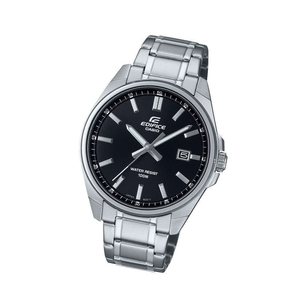 CASIO นาฬิกาข้อมือผู้ชาย EDIFICE รุ่น EFV-150D-1AVUDF วัสดุสเตนเลสสตีล สีดำ