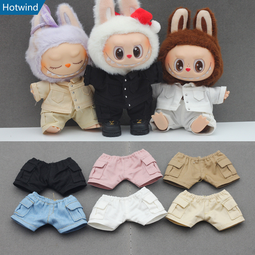 HW1 (ไม่มีตุ๊กตา) สําหรับ 17 ซม.labubu v1/v2/v3 Labubu ชุดนั่งปาร์ตี้ macaron ตุ๊กตาไวนิลสําหรับตุ๊กตาอุปกรณ์เสริมน่ารักตกแต่ง Little Cloths