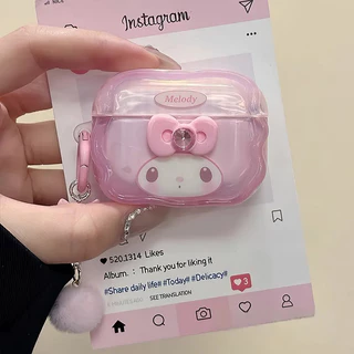 เคสหูฟังน่ารัก Melody 4/3/2/1 AirPodsPro2 ซิลิโคนป้องกันการตกหล่น