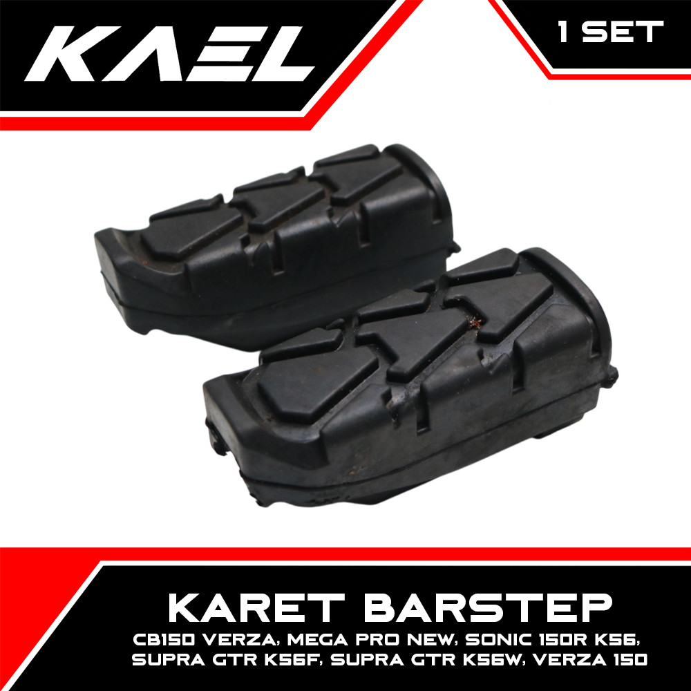 Rubber Barstep Verza CB150 150, Mega Pro New, Sonic 150R K56, Supra GTR K56F K56W Footstep Bar บันได