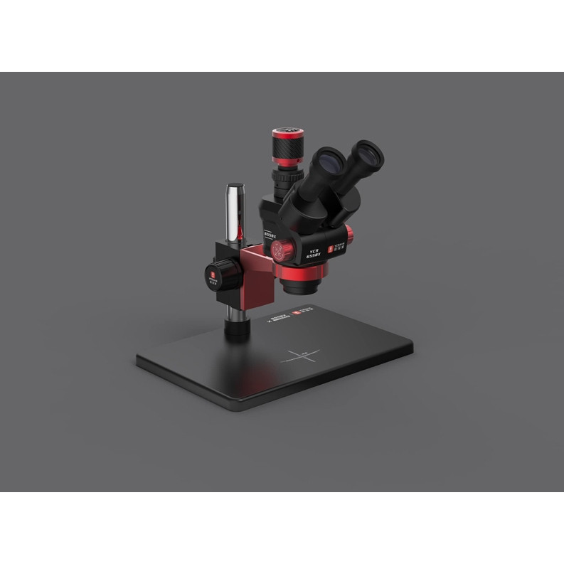 กล้องจุลทรรศน์สามตา YCS รุ่น 6558X 6.5-58X งานซ่อมเมนบอร์ดมือถือ งานบัดกรีชิ้นส่วนอิเล็กทรอนิกส์