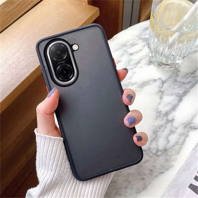 เคสขอบสีผิวด้าน สำหรับ Redmi A5 4G / A3 / Redmi 14C / 13C Poco C71 C75 C65 กันกระแทก กันรอยกล้อง