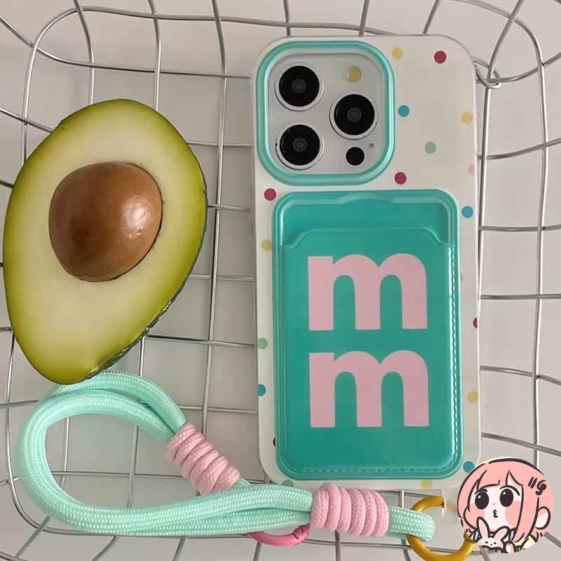 เคสไอโฟน13 สำหรับ IPhone 11 17 16 XR 12 15 13 14 Pro Max 7 6 8 Plus X XS Max SE 2020 Creative English M ดอท คู่ปก เคส