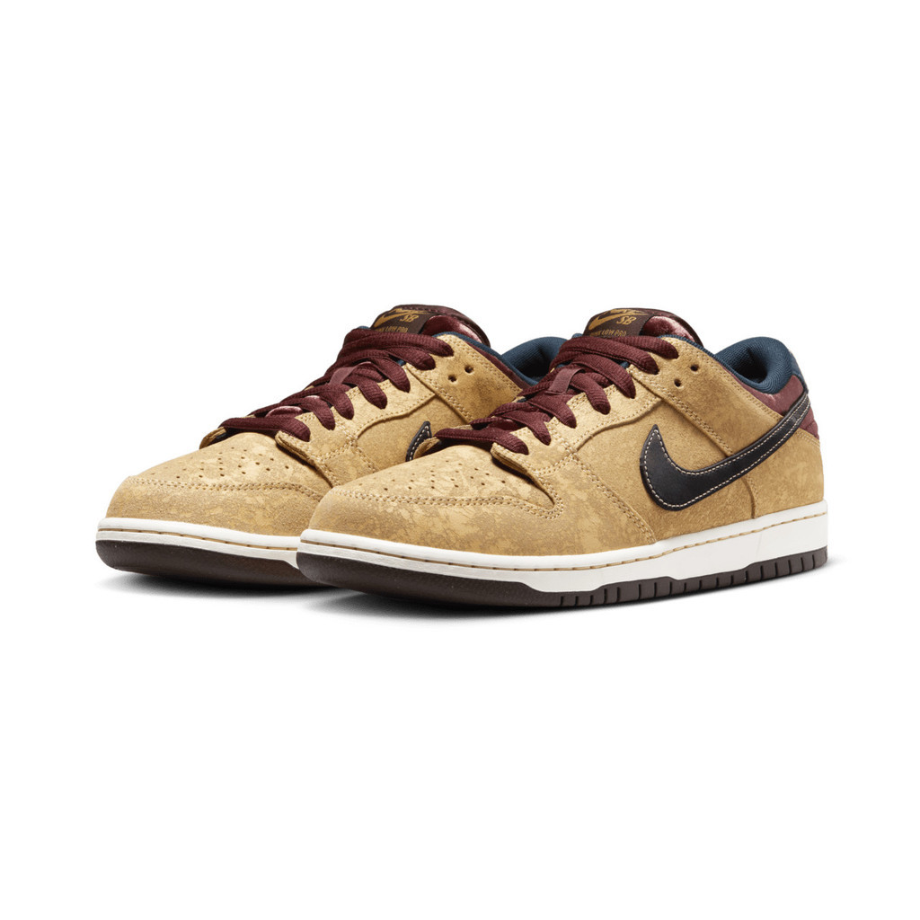 2025 Nike SB Dunk Low Pro "City of Cinema/Celetial Gold" FZ1278-200 ใหม่