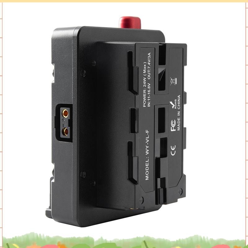 Super Power Adapter Mount Plate สําหรับ Mini Nano V/V Mount แบตเตอรี่ NP-F NP-F960 NP-F970,D-Tap สํา