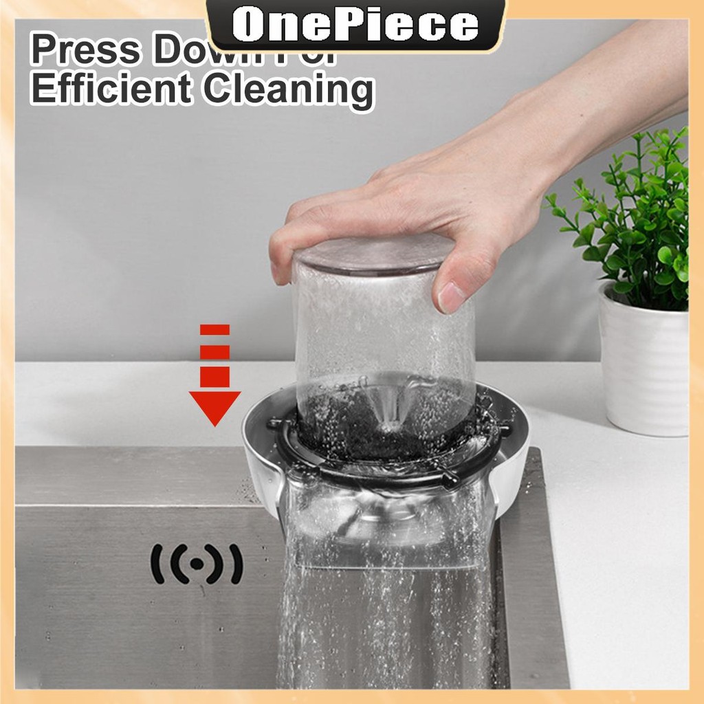 ก๊อกน้ําอัตโนมัติแก้ว เครื่องล้าง สแตนเลสโลหะขวดเครื่องซักผ้าที่มีทีเชื่อมต่อและท่อน้ําถ้วยกาแฟทําความสะอาดเครื่องมือ - รูปที่ 3