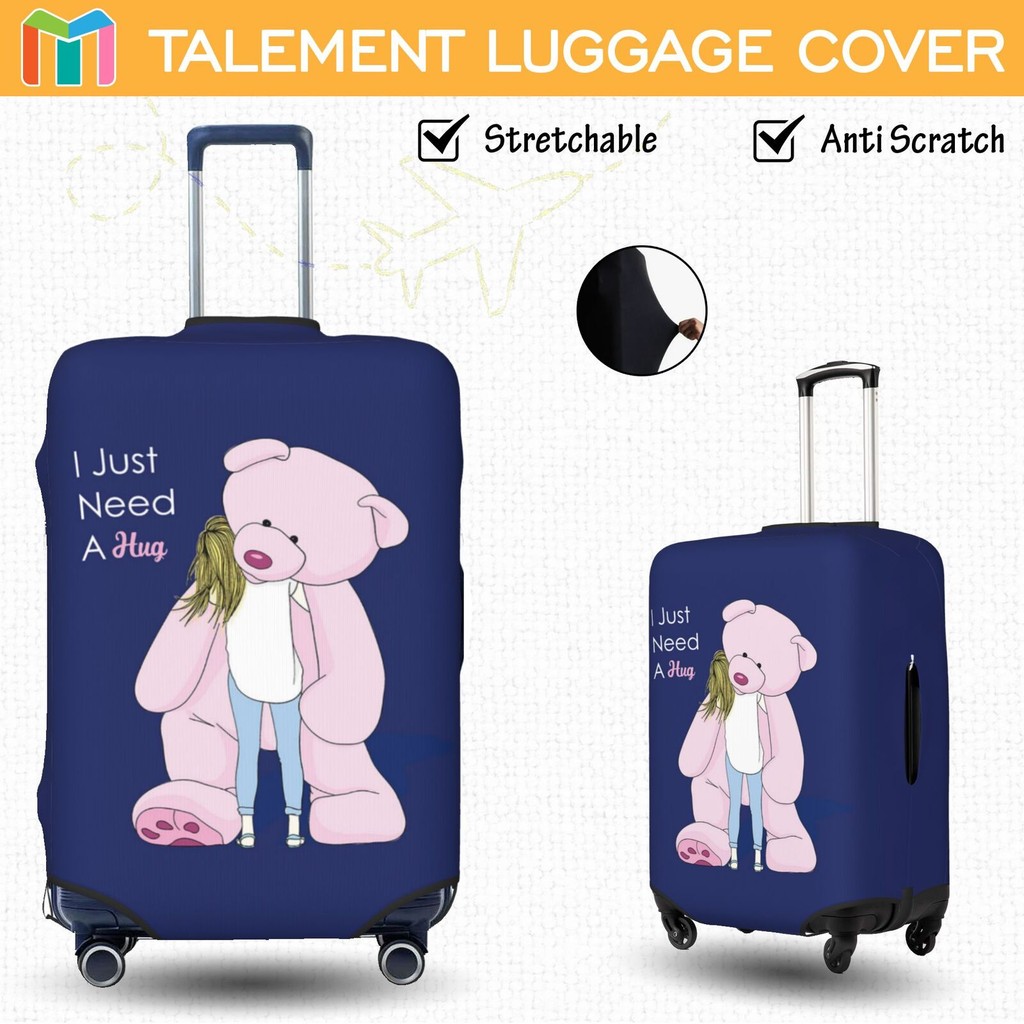 ฝาครอบป้องกันกระเป๋าเดินทางส่วนบุคคลฝาครอบกระเป๋าเดินทางยืดอุปกรณ์เสริมป้องกันรอยขีดข่วน 18/20/22/24