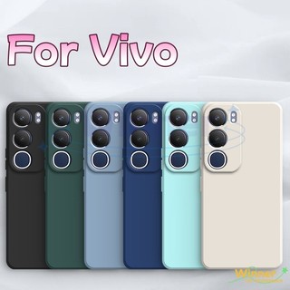 เคส Vivo Y19S Y17S Y03 Y18 Y28S Y03T Y18E สี Macaron ซิลิโคนเหลวโทรศัพท์มือถือ drop(1YT)