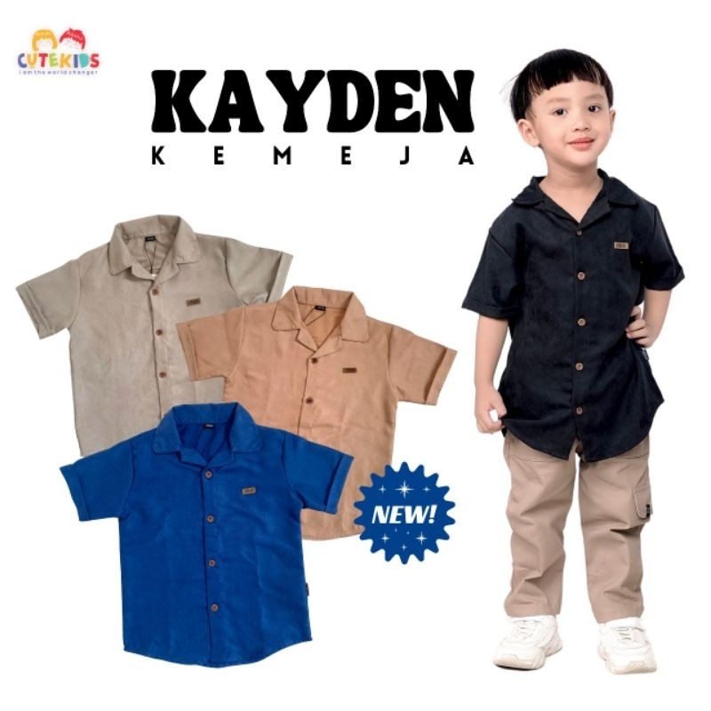 KEMEJA CUTEKIDS-Kayden เสื้อเด็กชาย เสื้อ Baby Corduroy มีสไตล์ อายุ 1-8 ปี