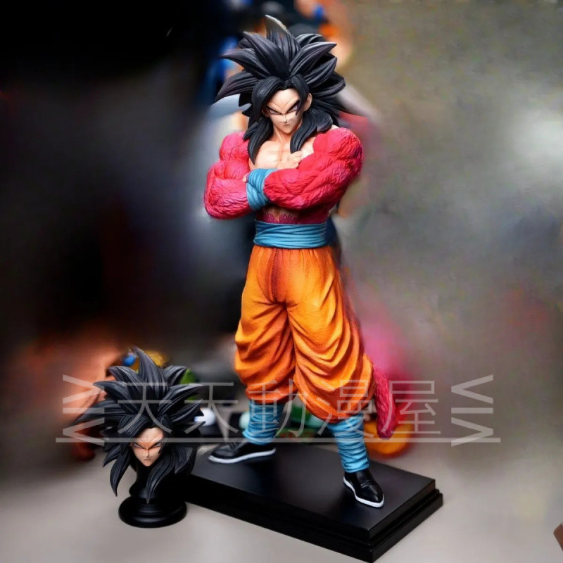 จัดส่งฟรี Dragon Ball Model Vf Studio Super Four Monkey King Stand Hands Series เปลี่ยนหัวตุ๊กตารูปปั้น GK Anime Peripheral Gift บรรจุกล่อง