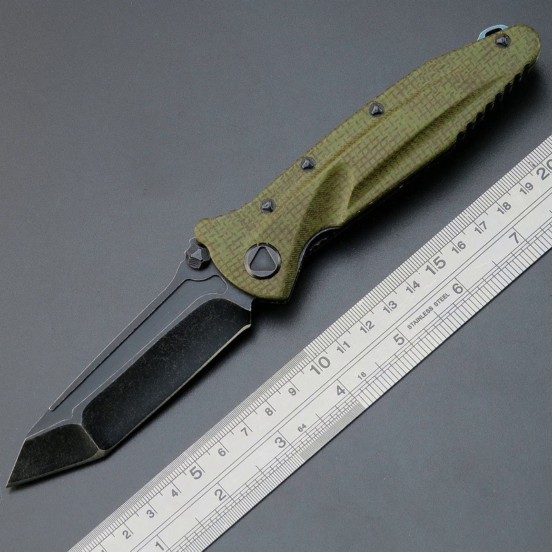 Eafengrow EF55 NEW Folding Knife D2 Steel Blade Micarta /G10 Handle Scales Folder for Outdoor Campin