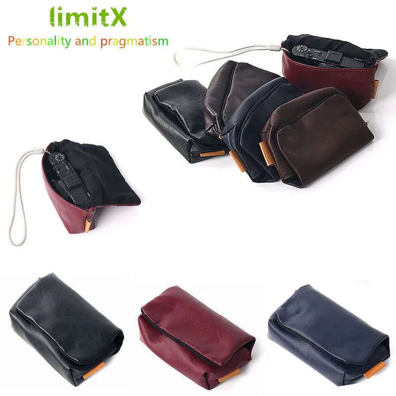 PU Leather Soft Case Cover Camera Bag For SONY ZV-1 ZV1 RX100 VII VI V IV II HX95 Ricoh GR III IIIx 