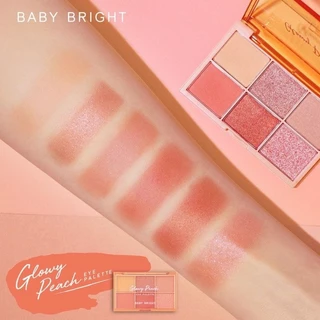 BABY BRIGHT อายแชโดว์ 6ช่อง กันน้ำ ติดทน EYE PALETTE 0.7G X 6COLORS