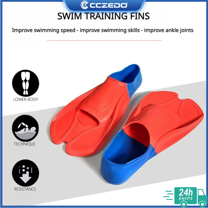 CCZedo Professional Flipper ดําน้ําและว่ายน้ํา Fin Kickboard สําหรับเด็กและผู้ใหญ่ ฟรีอุปกรณ์เสริมดูปะการัง
