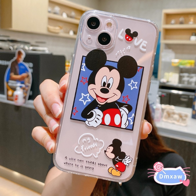 การ์ตูนมิกกี้มินนี่เคสโทรศัพท์สําหรับvivo X200 Pro Mini IQOO 13 Z9 Turbo Neo 9s Pro Plus V40 Pro Y300 Y200 GT Y100 Y37 Pro Y36T V29E 5Gคู่ปกอ่อน