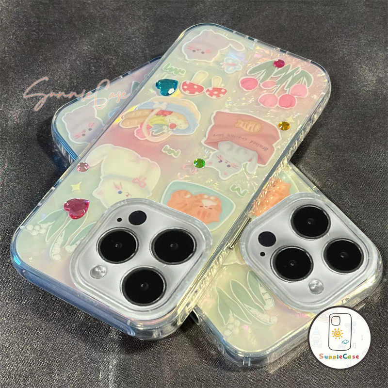 เคสไอโฟน11 การ์ตูน คิตตี้ สำหรับ IPhone 16 12 11 15 13 14 Pro Max 8Plus 7Plus X XR XS Max 7 8 14 15 Plus SE 2020 เคส